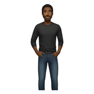 GUY tall kiss black women sticker