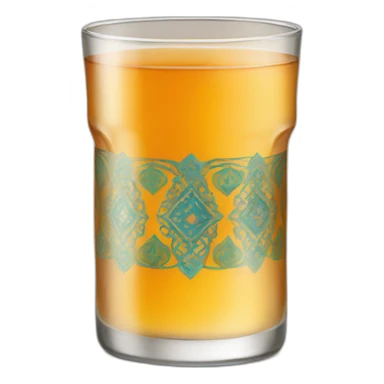 moroccan tea glass sticker