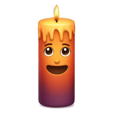 Fall candle in a cute class  sticker