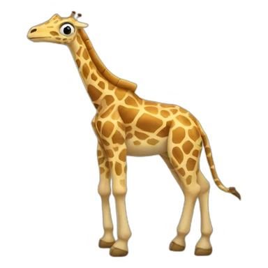 Une girafe en tortue ninja sticker
