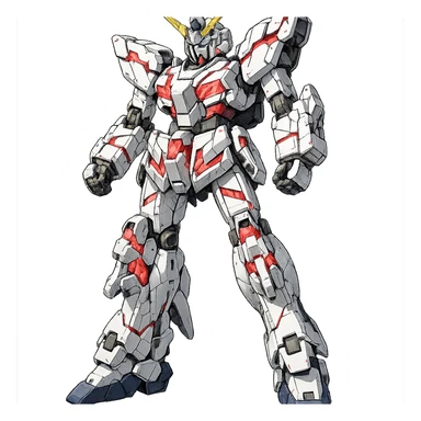 Full-height Gundam RX-0 Unicorn sticker