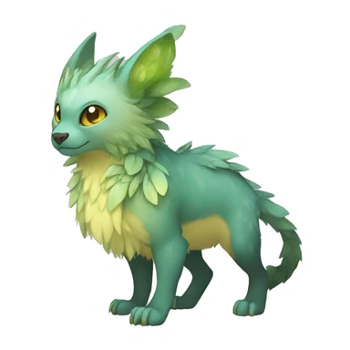 Cute cool fantasy animal hybrid Fakemon full body sticker