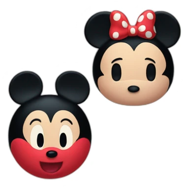 Mickey and Minnie tsum tsum sticker