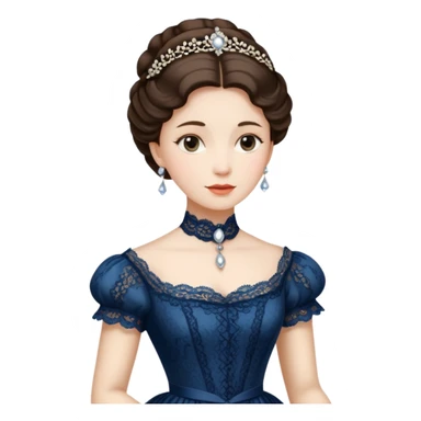 victorian lady sticker