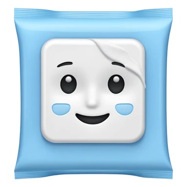 disposable face wipe emoji sticker