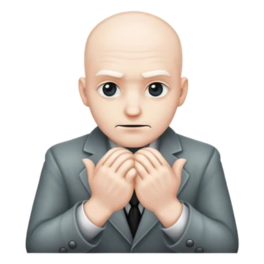 sinister criminal mastermind rubbing hands together sticker