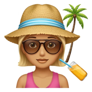 Beach sun vacation  sticker