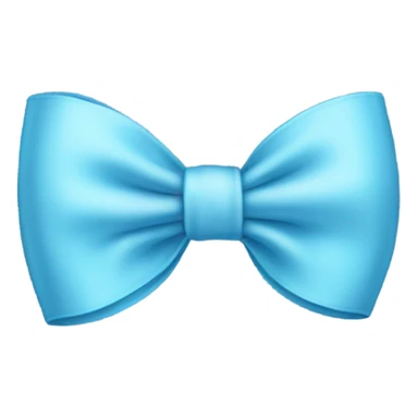 Baby blue bow sticker