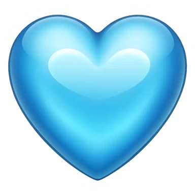 Azure heart sticker