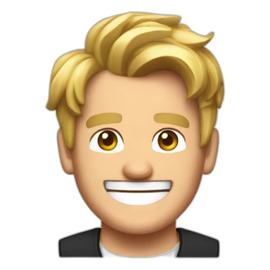 Gordon Ramsey happy pixel sticker