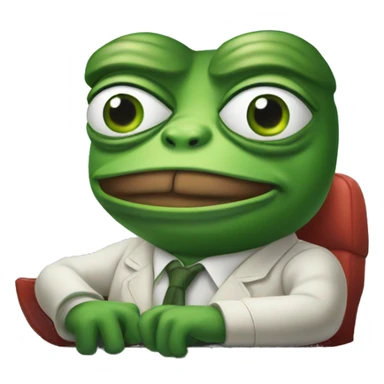 pepe the frog in airplane sticker