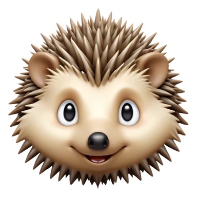 Cinematic Comical Hedgehog Portrait Emoji, Head tilted dramatically with an exaggeratedly surprised expression and wide, comically expressive eyes, featuring a small, spiky body with quills that seem to dance with playful energy, Simplified yet hilariously expressive features, highly detailed, glowing with a slightly sassy woodland glow, high shine, dramatic yet playful, stylized with an air of cheeky hedgehog mischief, soft glowing outline, capturing the essence of a meme-worthy hedgehog that looks ready to roll its way into viral fame! sticker