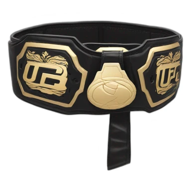 UFC belt sticker