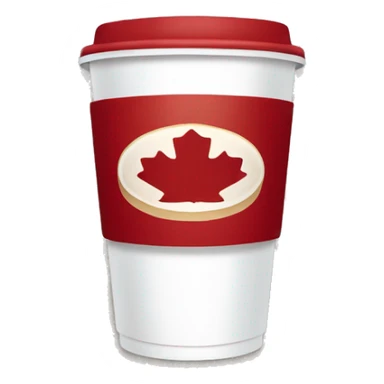“Tim Hortons store with a red and white color scheme, featuring the classic Tim Hortons logo, a warm and welcoming design that represents a popular coffee and donut shop.” sticker