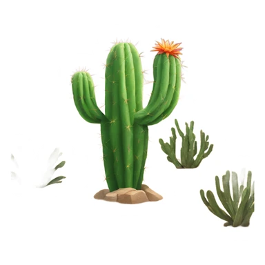 Cactus in the desert  sticker