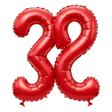 Balloons that say 30 in shape sticker