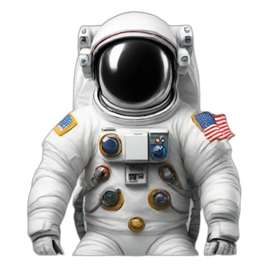 electronic music fanatic astronaut sticker