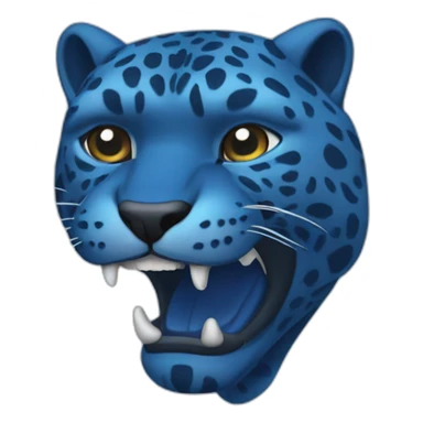 Blue panther sticker