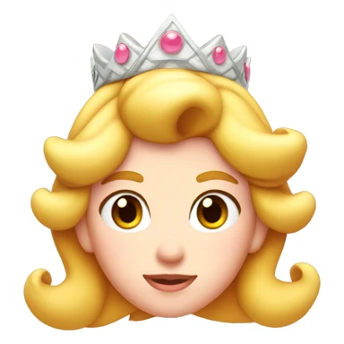 Princess peach head  sticker