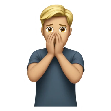 Someone in and distress with both hands up  sticker