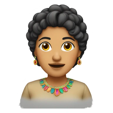Mexican lady  sticker