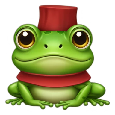 frog with a fez sticker