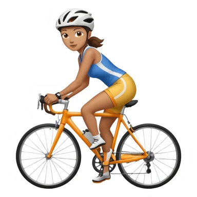 woman wearing shorts on road bike sticker