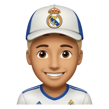 Real Madrid fun with a cap sticker