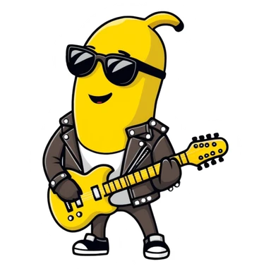 Rockstar banana  sticker