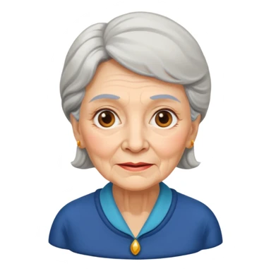 Old Lady 54 age sticker
