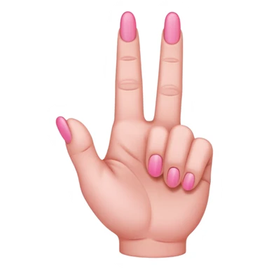 Pink middle finger  sticker