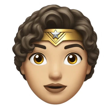 Wonder woman face sticker