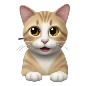 Cat driving a car  sticker