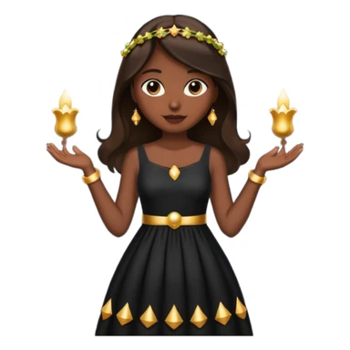 twikel bell fly black colour dress  sticker