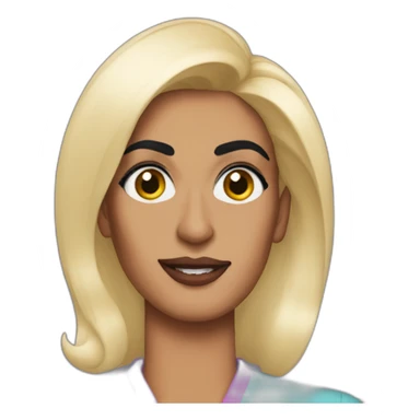 rishi sunak in drag with makeup sticker