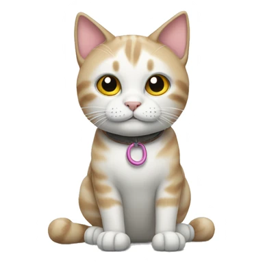 Cat with shoes sticker