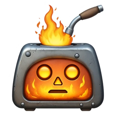 hot iron metal sticker