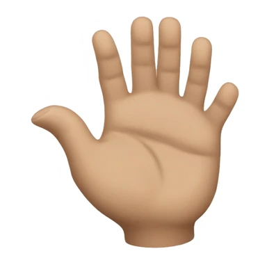 Make the letter W with a hand by crossing the middle and ring finger emoji sticker