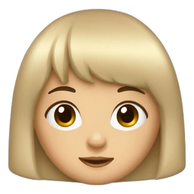 Flequillo chica aitana sticker