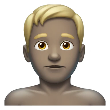 A little man lies in a pool of tears sticker