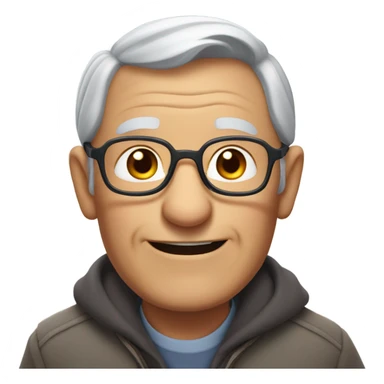 man from Disney up grey hair glasses  sticker