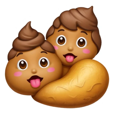 Poop in kisses sticker