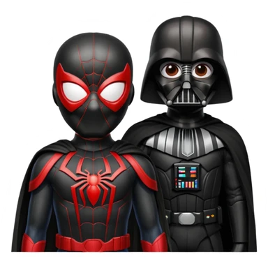 spider mam de darth veder sticker