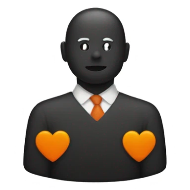 dark organge checkmark sticker