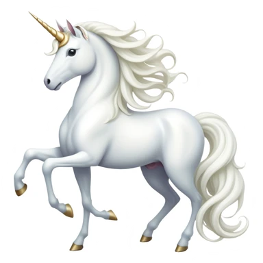 cinematic-beautiful-white-unicorn-emoji,-poised-and-regal,-with-a-slender,-ethereal-form-draped-in-a-pristine-white-color,-a-flowing-mane-and-tail,-and-a-white,-spiraled-horn-that-radiates-pure-light,-simplified-yet-sharp-and-majestic,  sticker