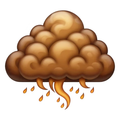 brown cloud sticker