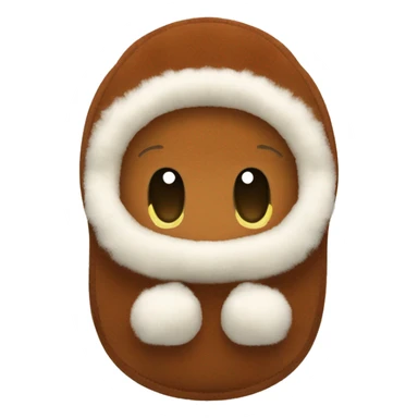 Chestnut tazman Ugg slippers. sticker