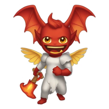 Diable et ange sticker