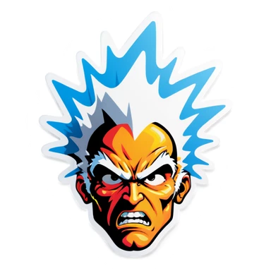 Head explosion sticker