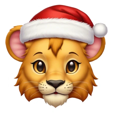 Christmas simba sticker
